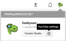 Creating Additional YouTube Channels Step 1